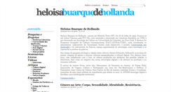 Desktop Screenshot of heloisabuarquedehollanda.com.br